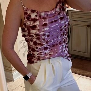 Young Fabulous & Broke Purple and White Top